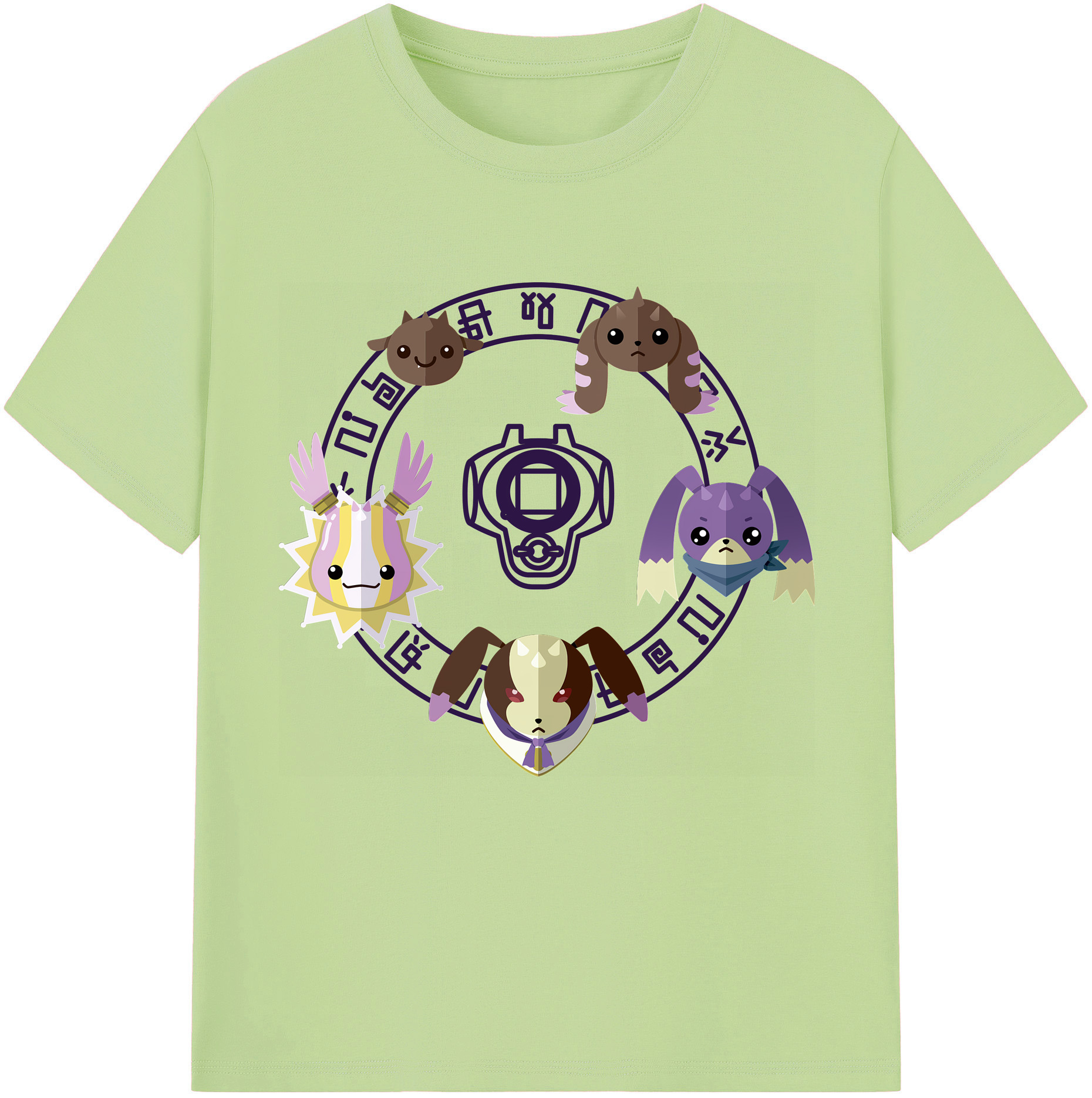 （画像用） Digimon デジタルモンスター/デジモン 綿100％半袖Tシャツ（フロントプリント）